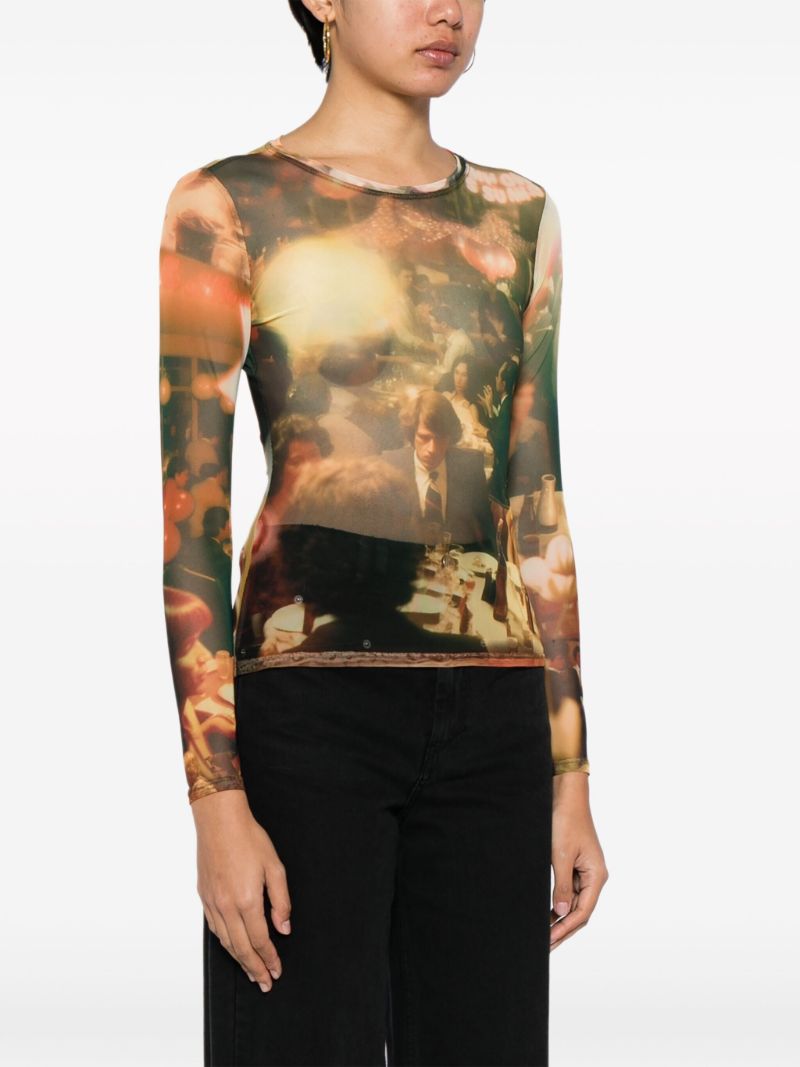 Multicolour Chow Mesh Top