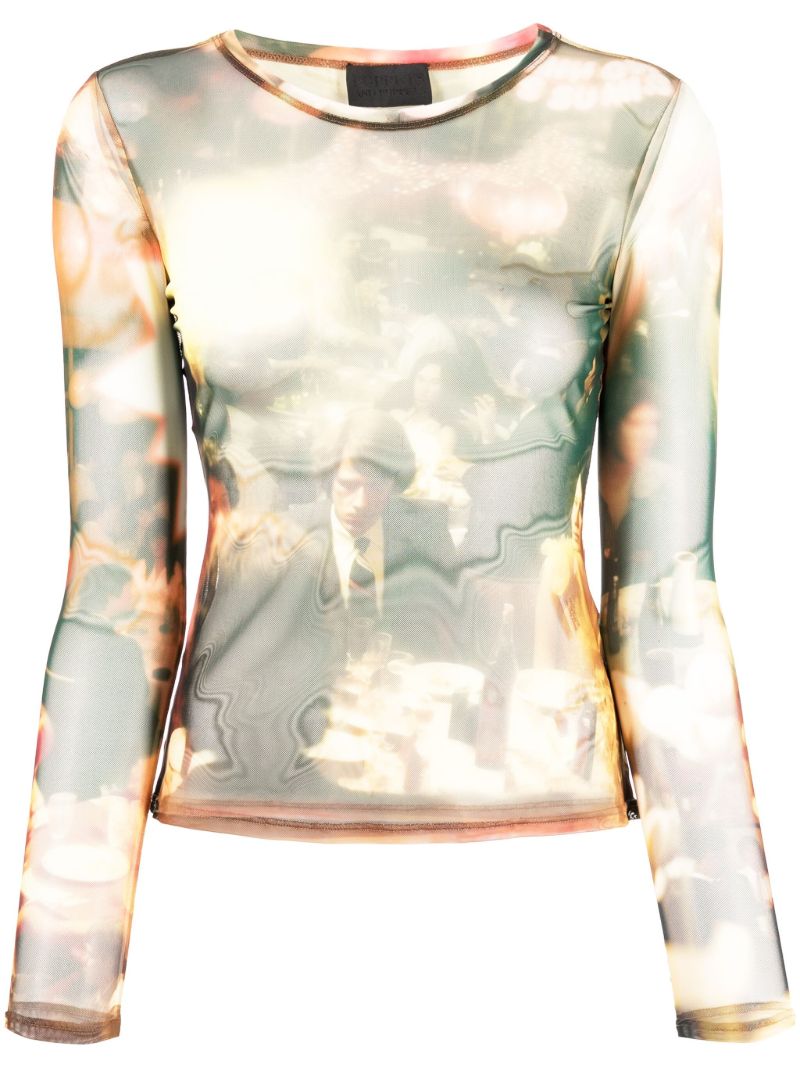 Multicolour Chow Mesh Top