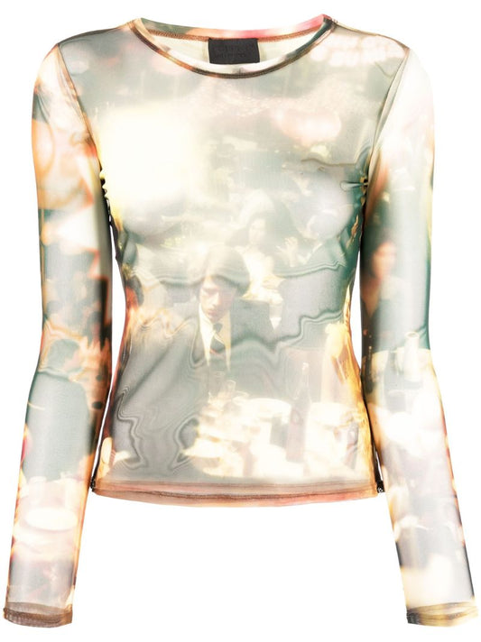 Multicolour Chow Mesh Top