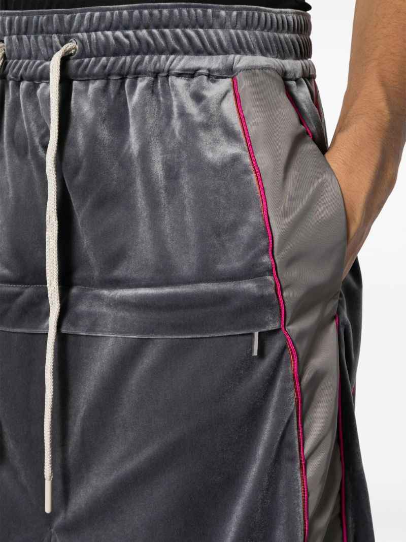 Grey Eighth Wide-leg Track Pants