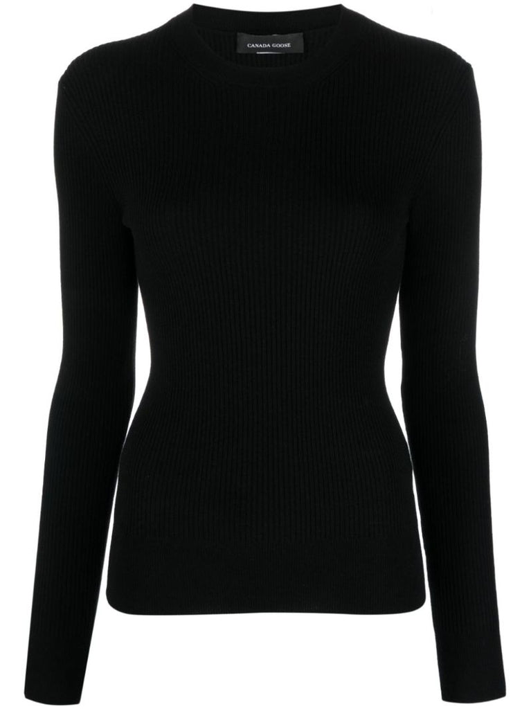 Black Georgian Wool Sweater