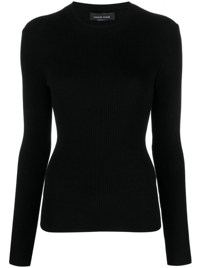 Black Georgian Wool Sweater