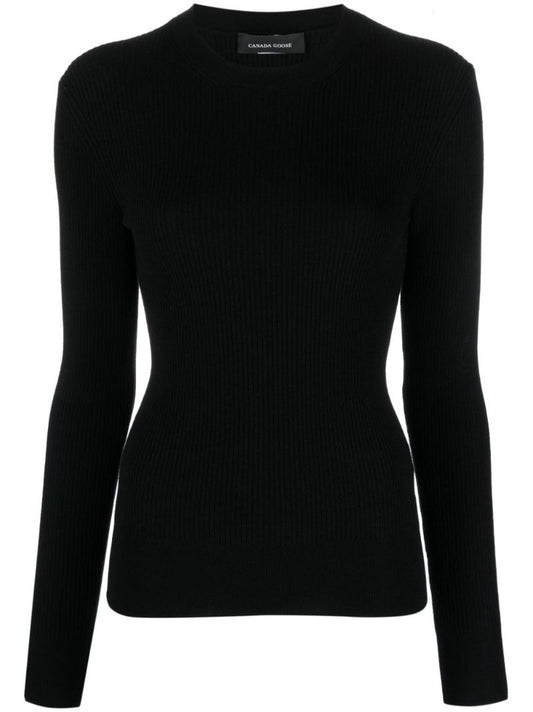 Black Georgian Wool Sweater