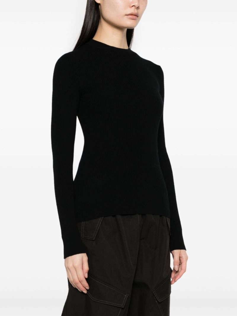 Black Georgian Wool Sweater