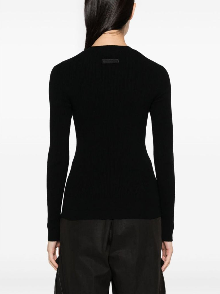 Black Georgian Wool Sweater