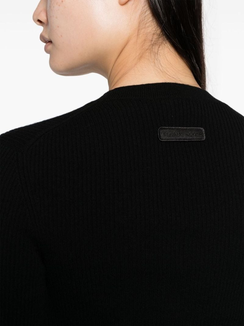 Black Georgian Wool Sweater