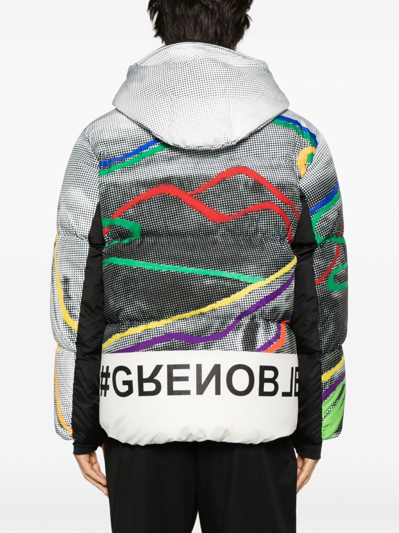 Grey Mazod Graphic-print Down Jacket