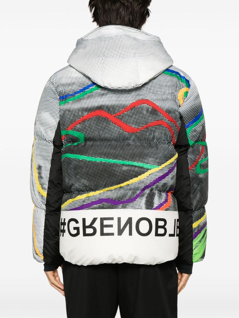 Grey Mazod Graphic-print Down Jacket