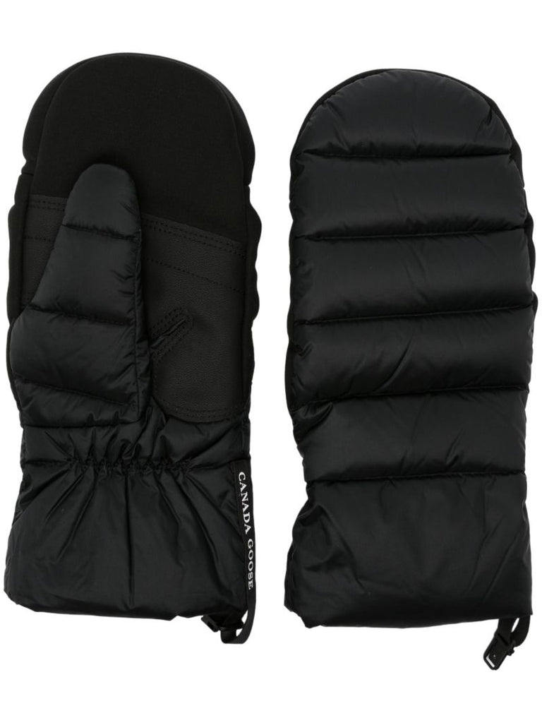 Black Puffer Mittens
