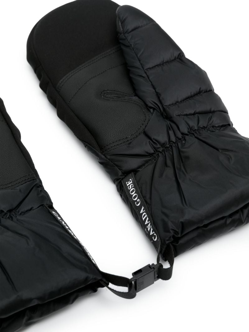 Black Puffer Mittens