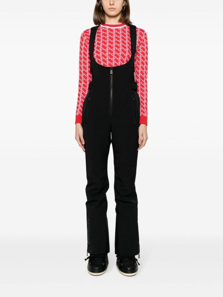 Black Logo-print Strap Ski Jumpsuit
