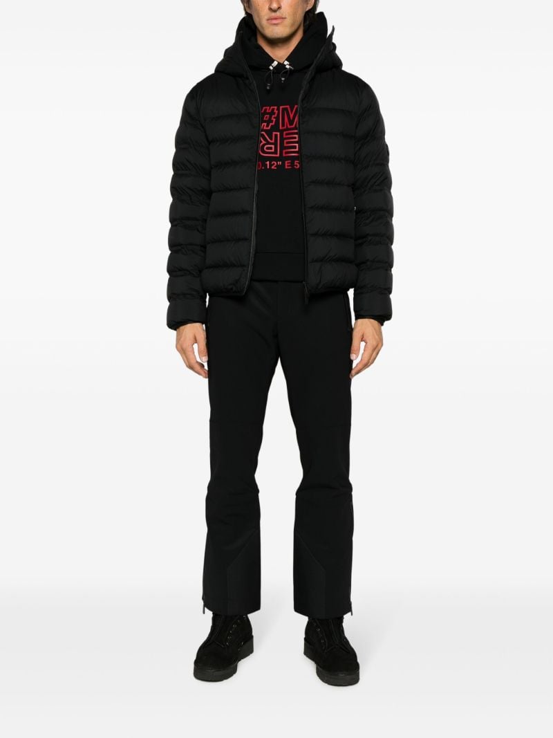 Black Arroux Hooded Quilted Jacket