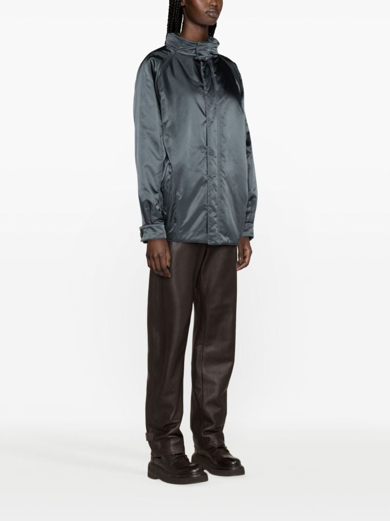 Green Faux-fur-collar Bomber Jacket