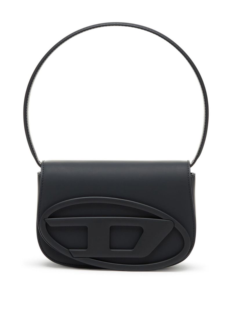 Black 1dr Matte Leather Shoulder Bag