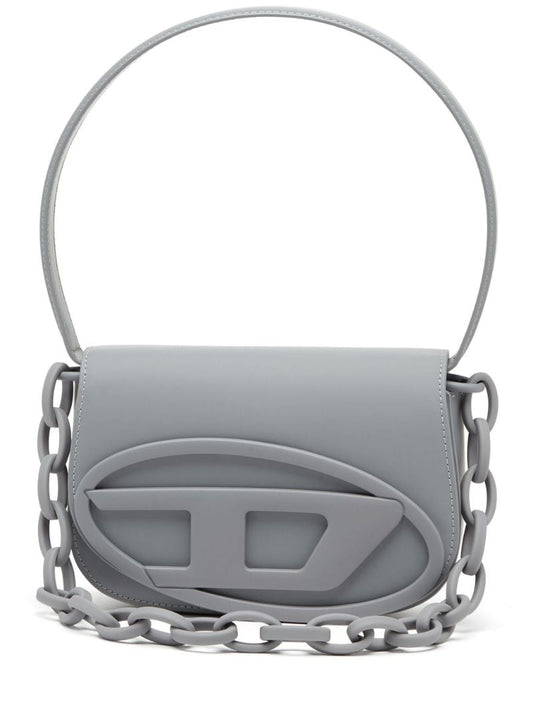 Grey 1dr Leather Shoulder Bag