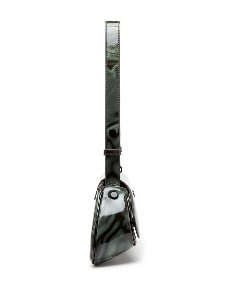 Green Play Bleeding-print Cross Body Bag