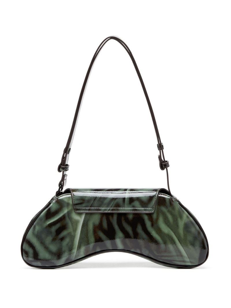 Green Play Bleeding-print Cross Body Bag