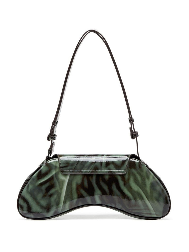 Green Play Bleeding-print Cross Body Bag