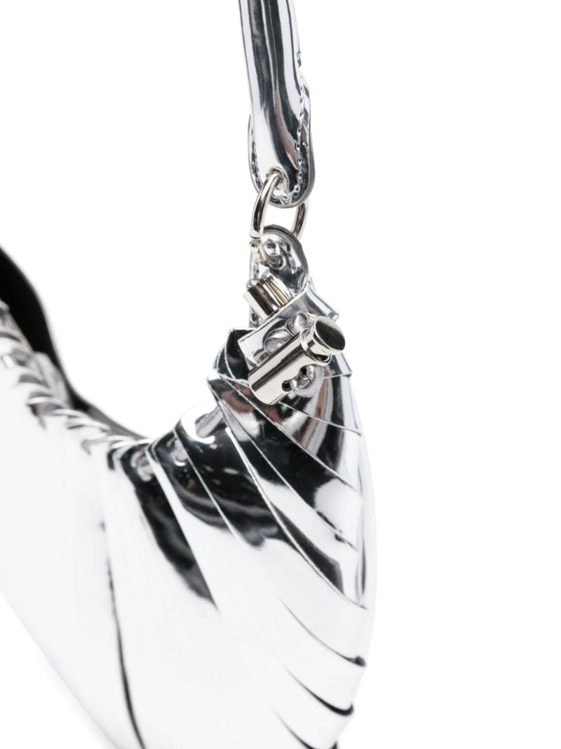 Silver-tone Petal Mini Shoulder Bag