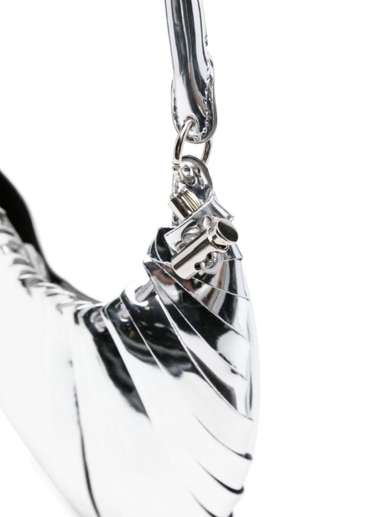 Silver-tone Petal Mini Shoulder Bag