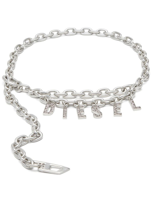 Silver-tone B-charm Belt