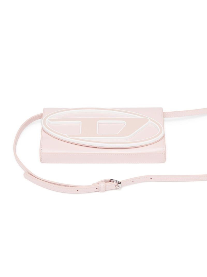 Pink 1dr Leather Strap Wallet