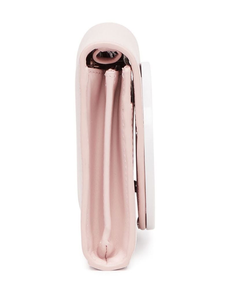 Pink 1dr Leather Strap Wallet