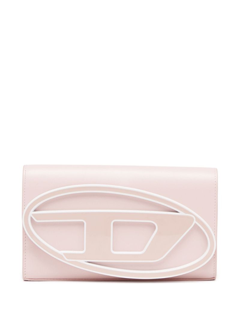 Pink 1dr Leather Strap Wallet