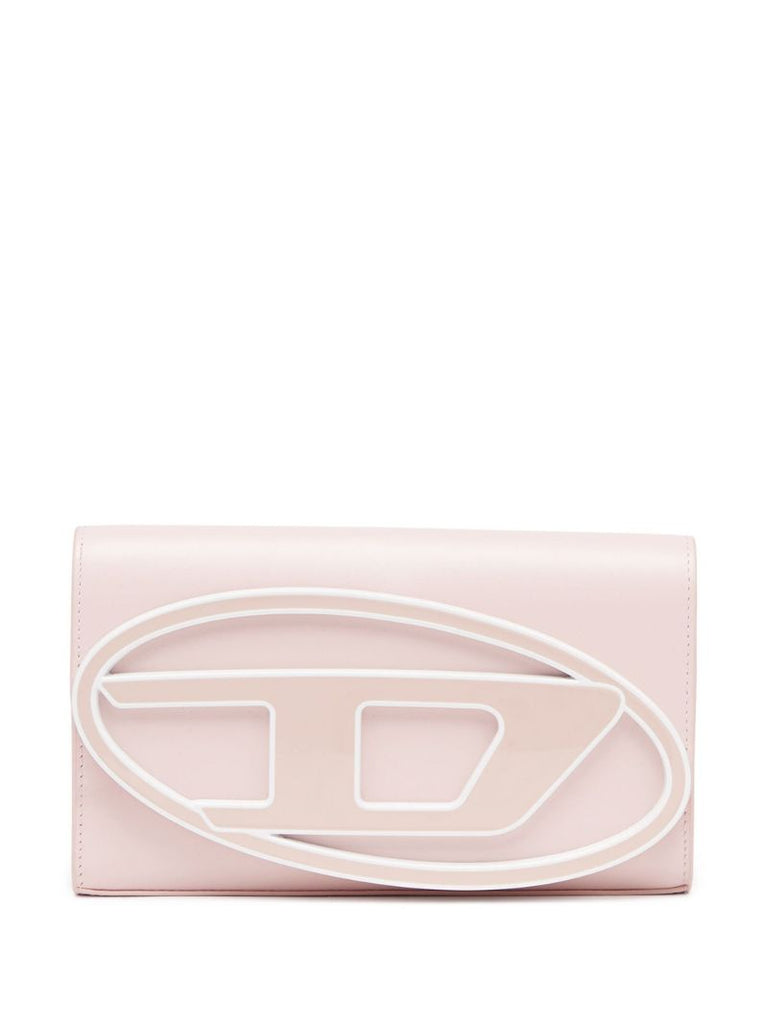 Pink 1dr Leather Strap Wallet