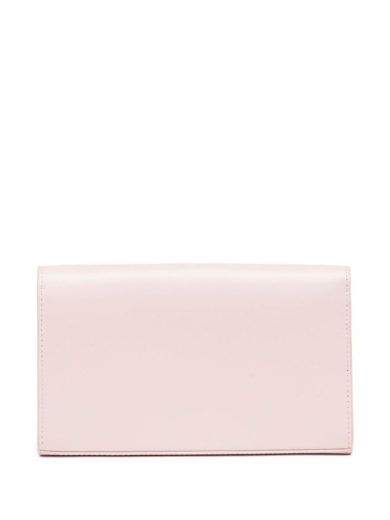 Pink 1dr Leather Strap Wallet