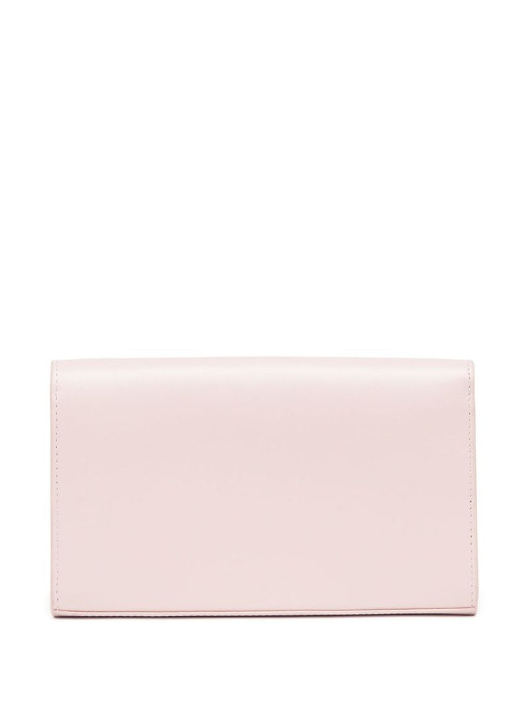 Pink 1dr Leather Strap Wallet