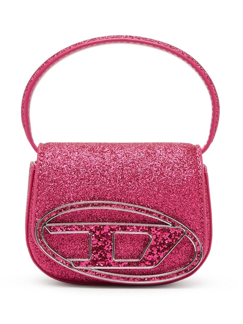 Pink 1dr Glitter Shoulder Bag