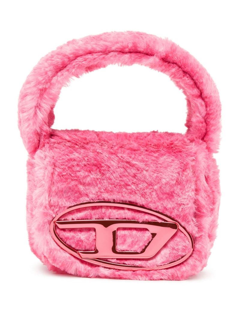 Pink 1dr Fluffy Mini Tote Bag