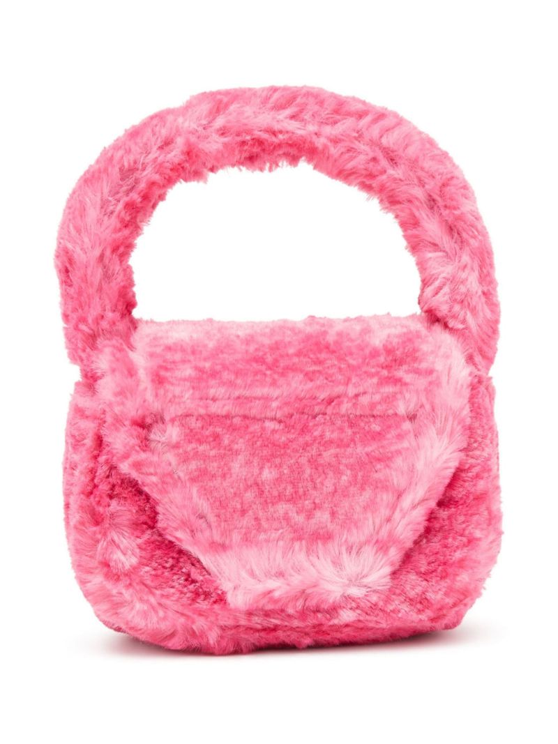 Pink 1dr Fluffy Mini Tote Bag