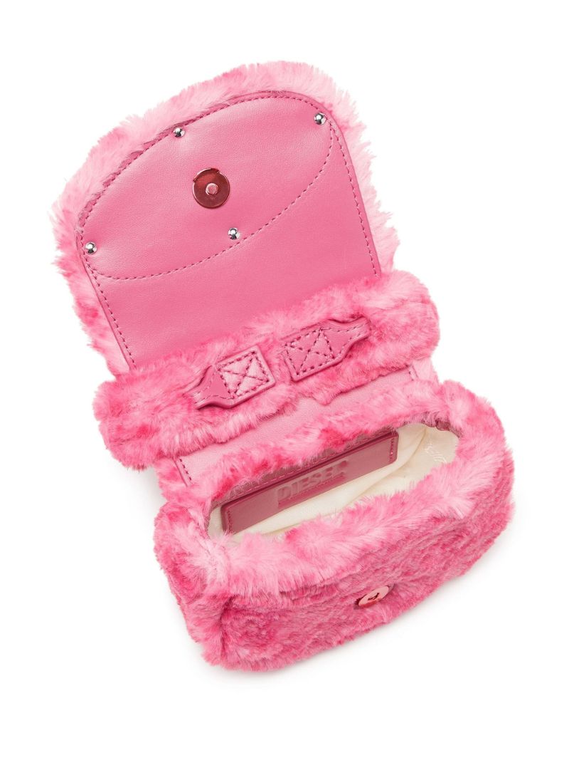 Pink 1dr Fluffy Mini Tote Bag