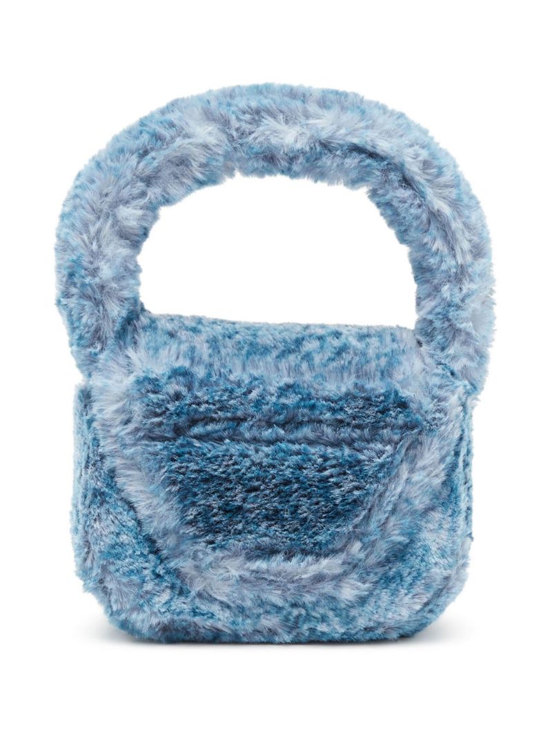 Blue 1dr Fluffy Mini Tote Bag