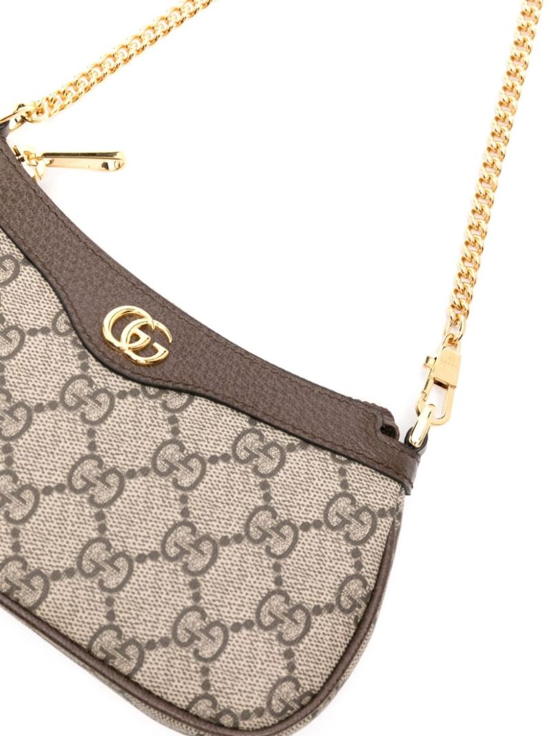 Neutral Ophidia Mini Gg Supreme Shoulder Bag