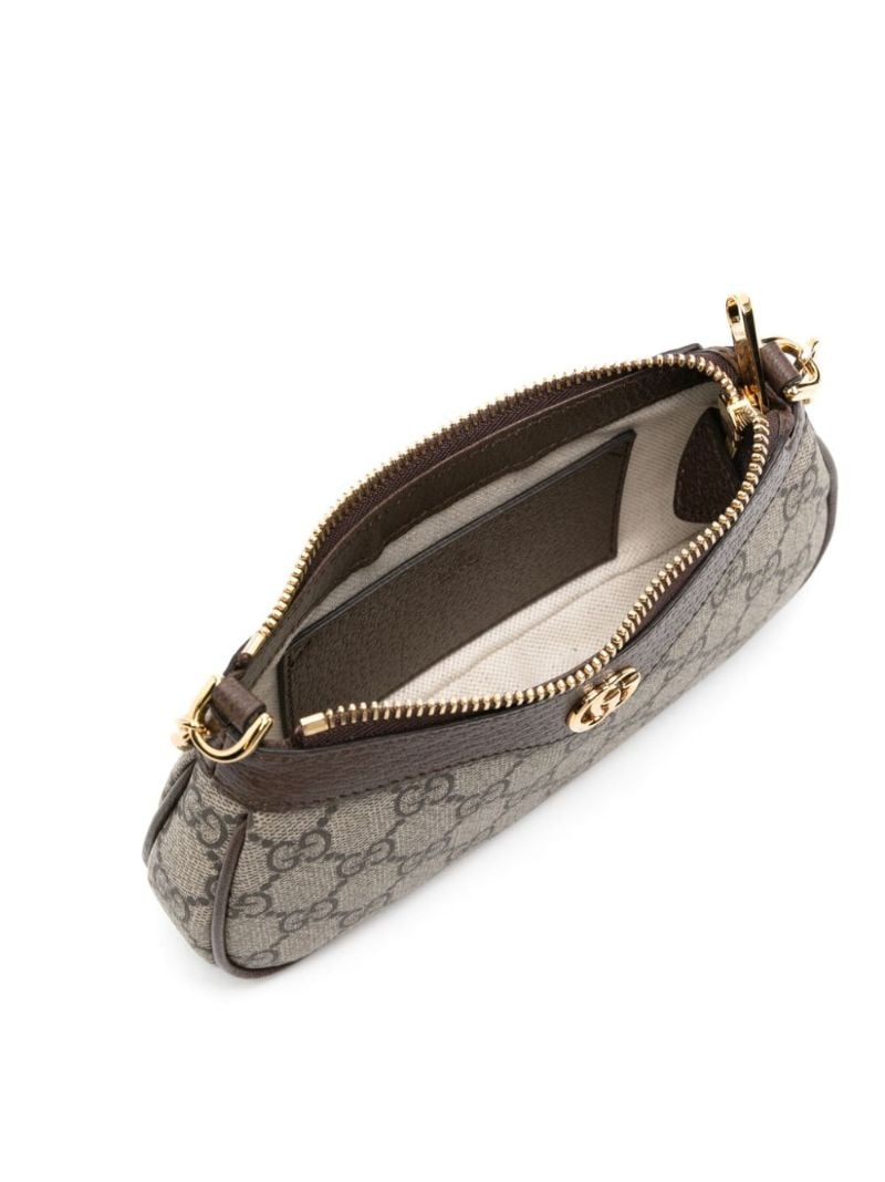 Neutral Ophidia Mini Gg Supreme Shoulder Bag