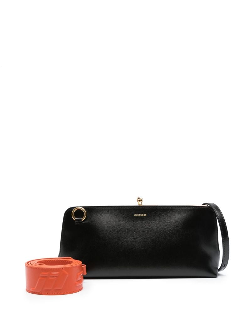 Black Goji Leather Shoulder Bag