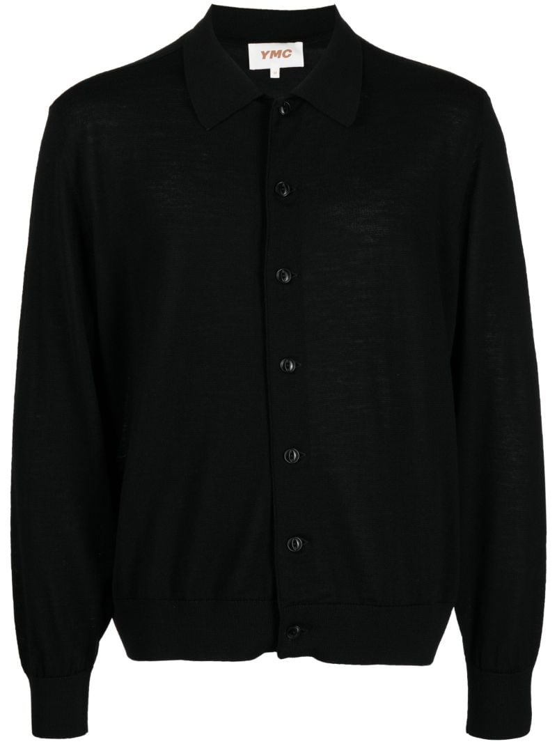 Black Rat Pack Wool Cardigan