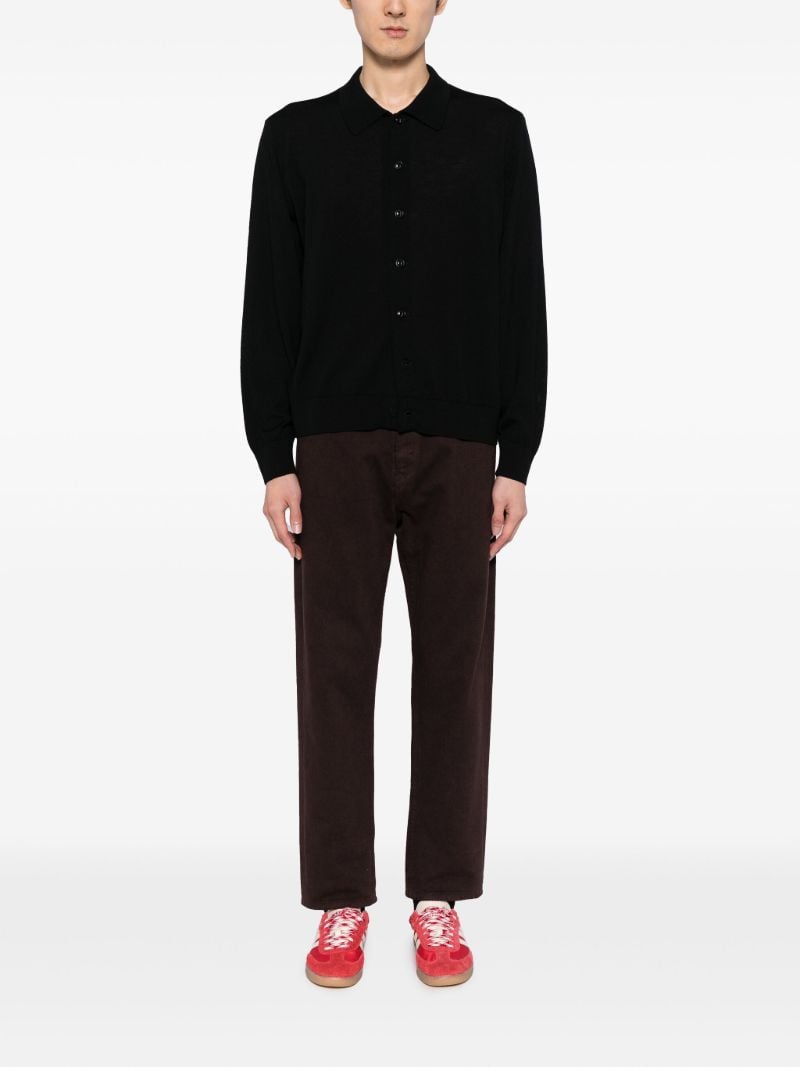 Black Rat Pack Wool Cardigan