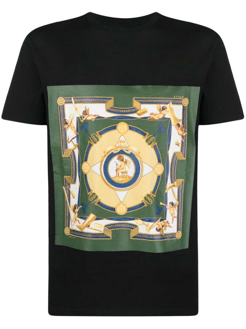 Black Graphic Print Organic Cotton T-shirt