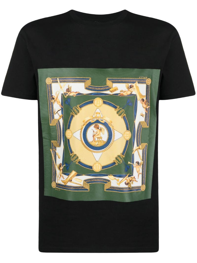 Black Graphic Print Organic Cotton T-shirt