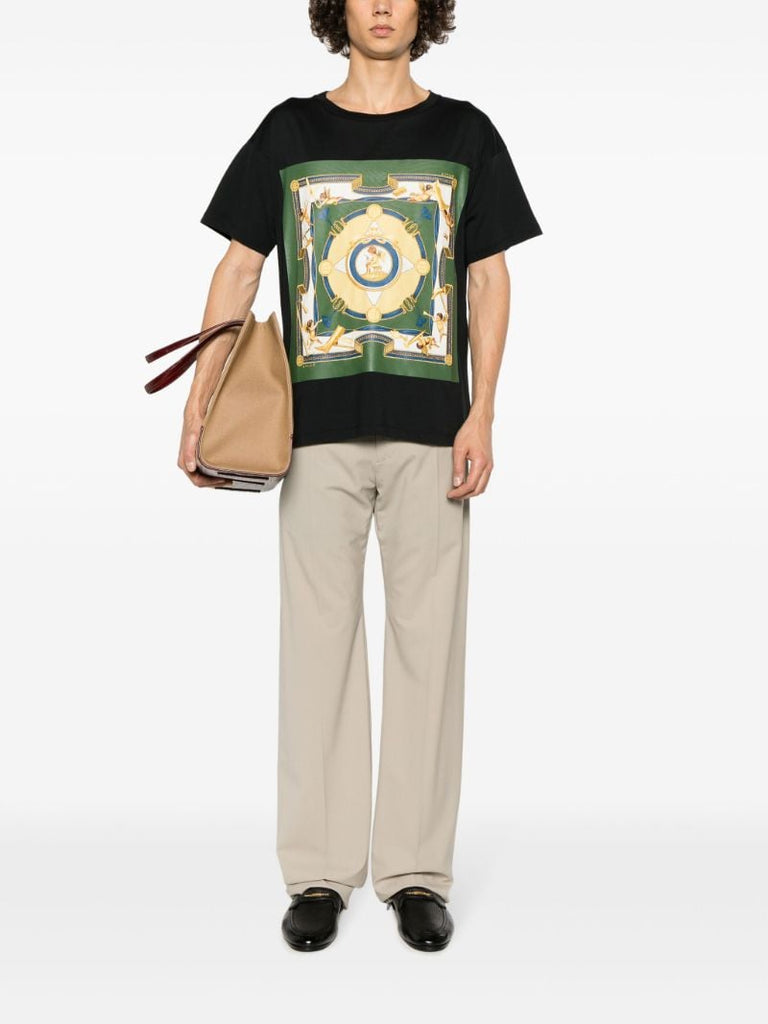 Black Graphic Print Organic Cotton T-shirt