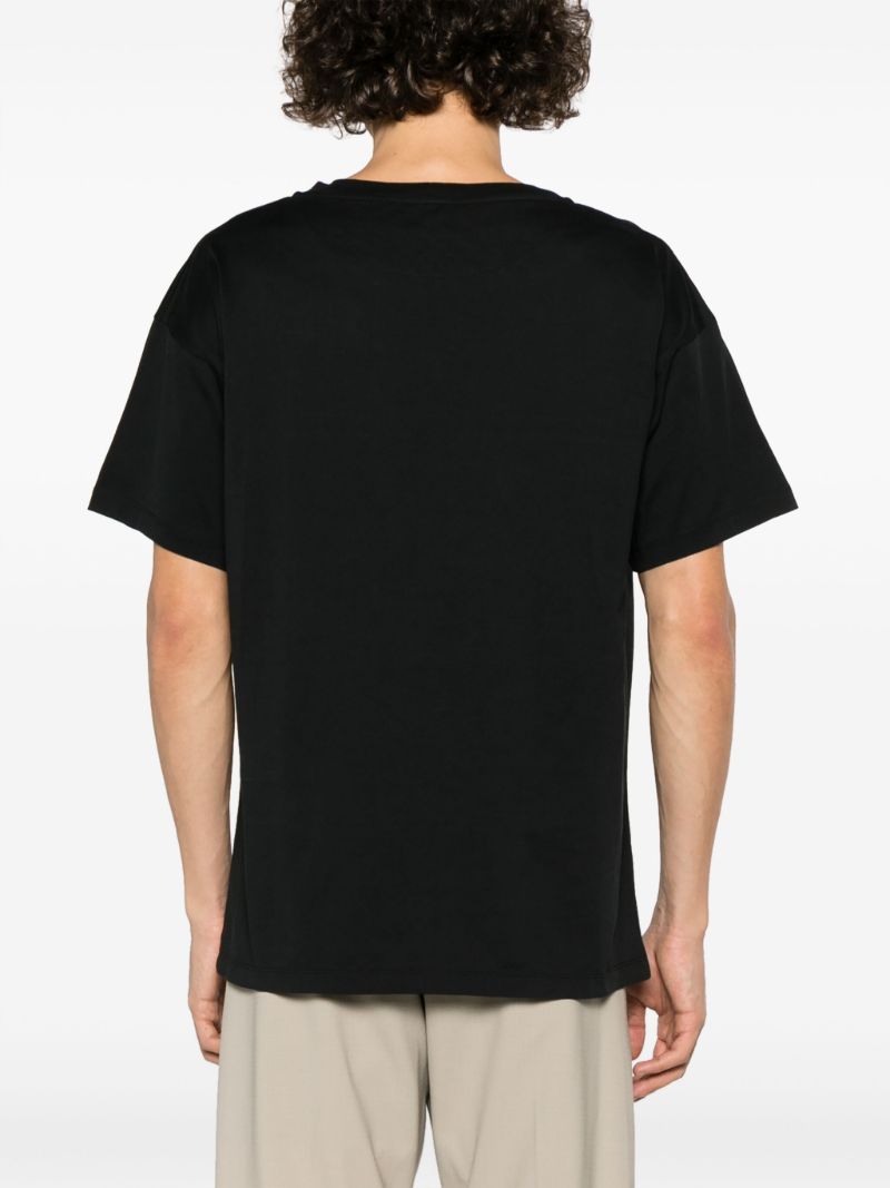 Black Graphic Print Organic Cotton T-shirt