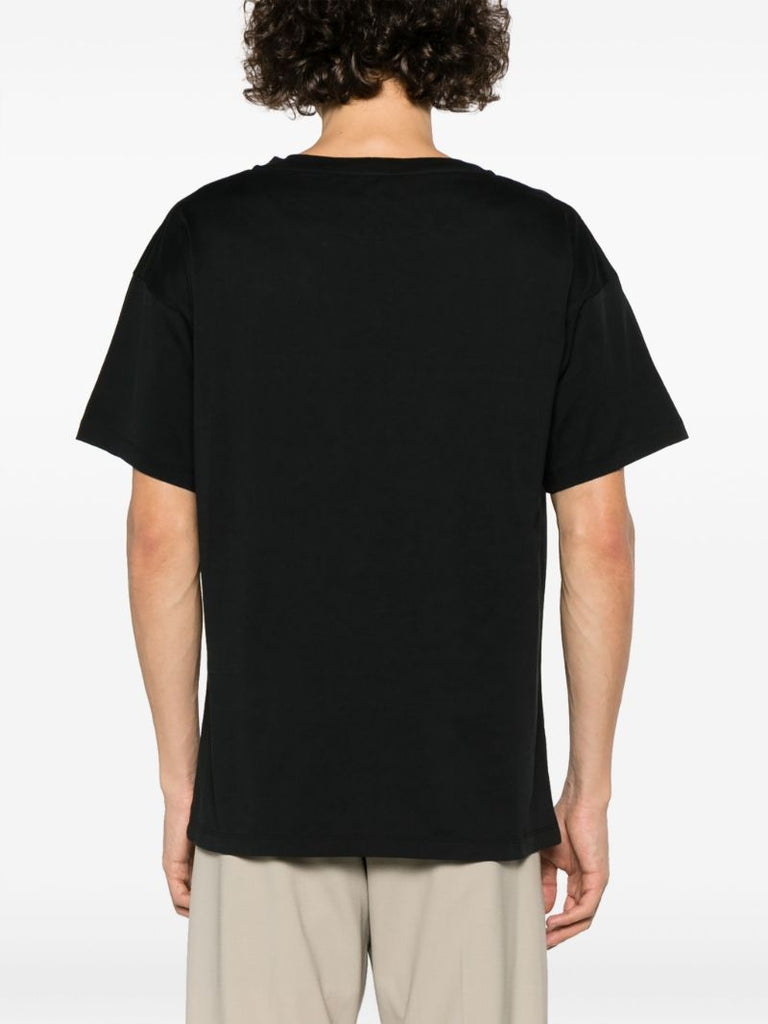 Black Graphic Print Organic Cotton T-shirt
