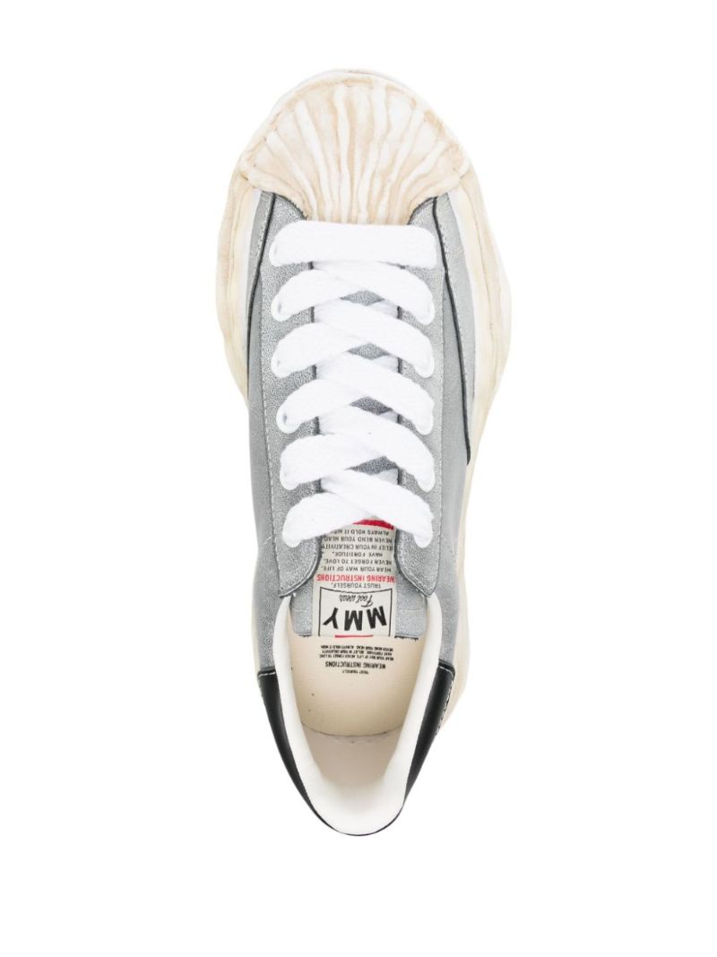 Grey Blakey Leather Sneakers