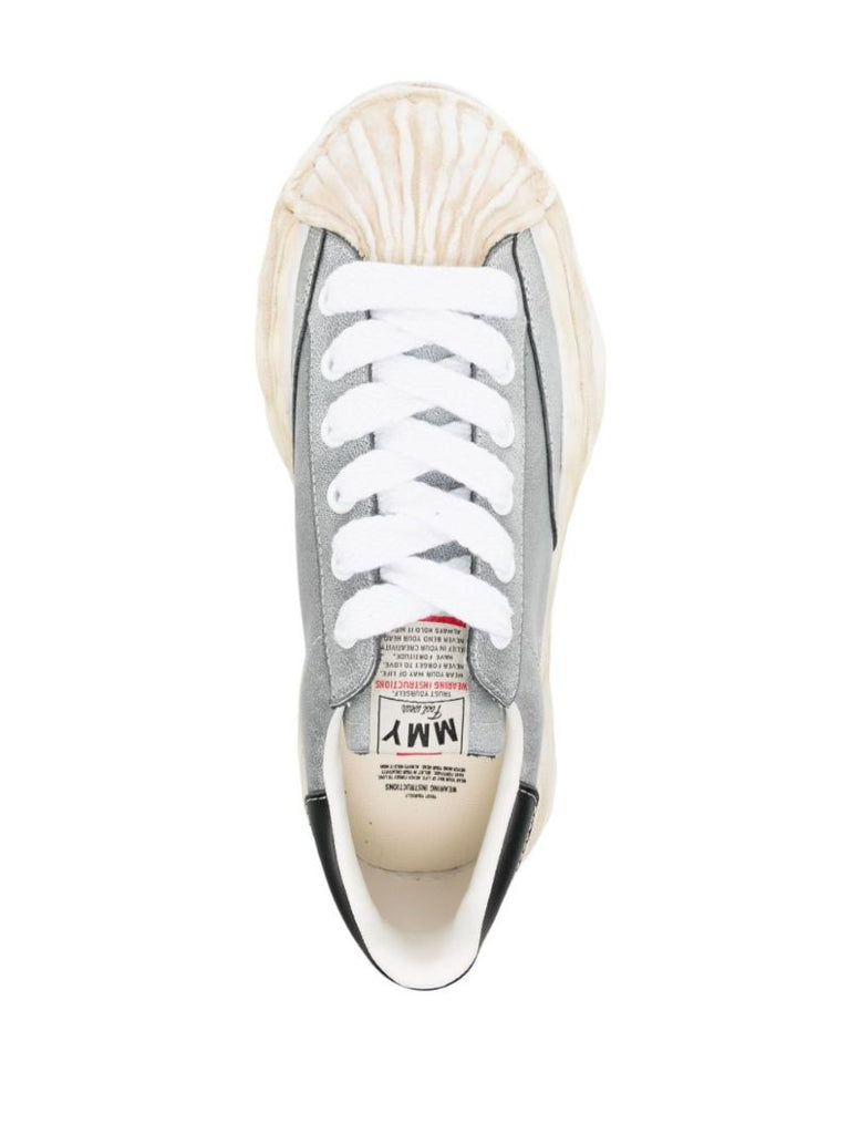 Grey Blakey Leather Sneakers