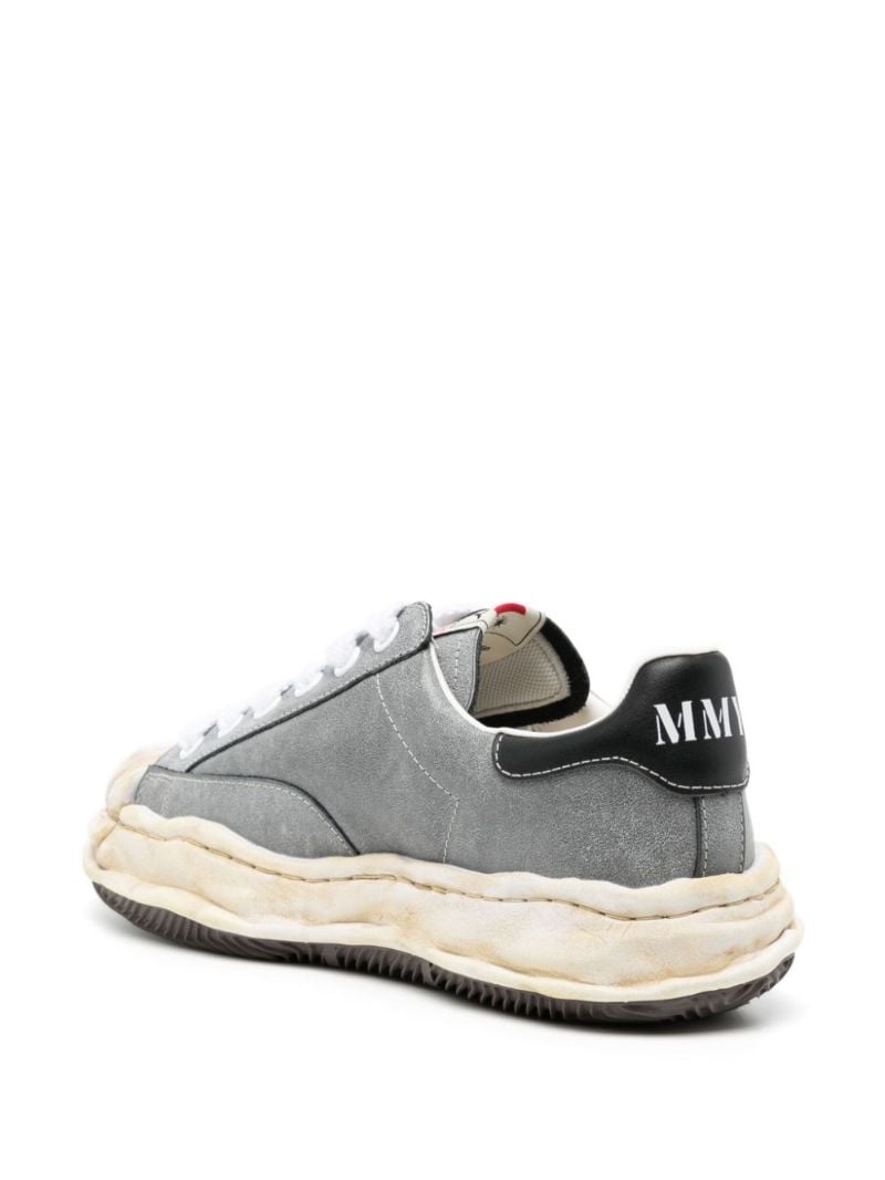 Grey Blakey Leather Sneakers