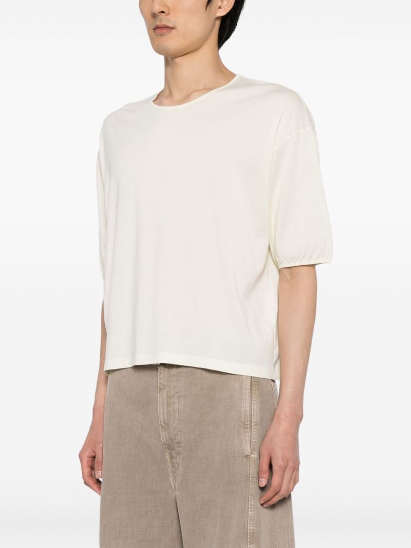 Yellow Drop Shoulder Cotton T-shirt